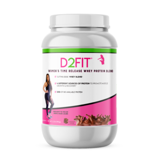D2FIT Women's Time Release  Chocolate Whey Protein Blend