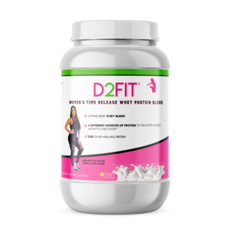 D2FIT Women's Time Release Vanilla Whey Protein Blend