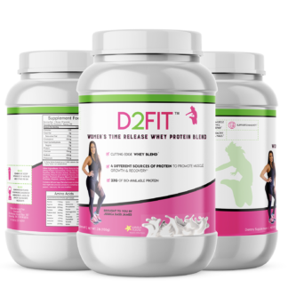 D2FIT Women's Time Release Vanilla Whey Protein Blend
