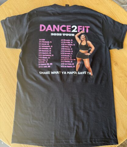 Dance2Fit 2025 Tour T Shirt - Image 3