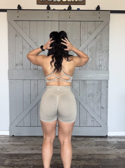 Neutral Strappy Bra & Short Set - Image 7