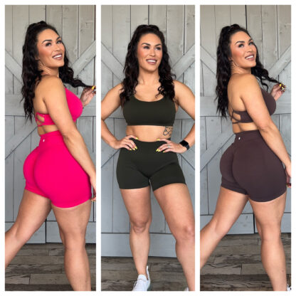 Neutral Strappy Bra & Short Set