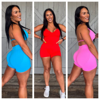 Fit Booty 3 Piece Halter Top Bra Set