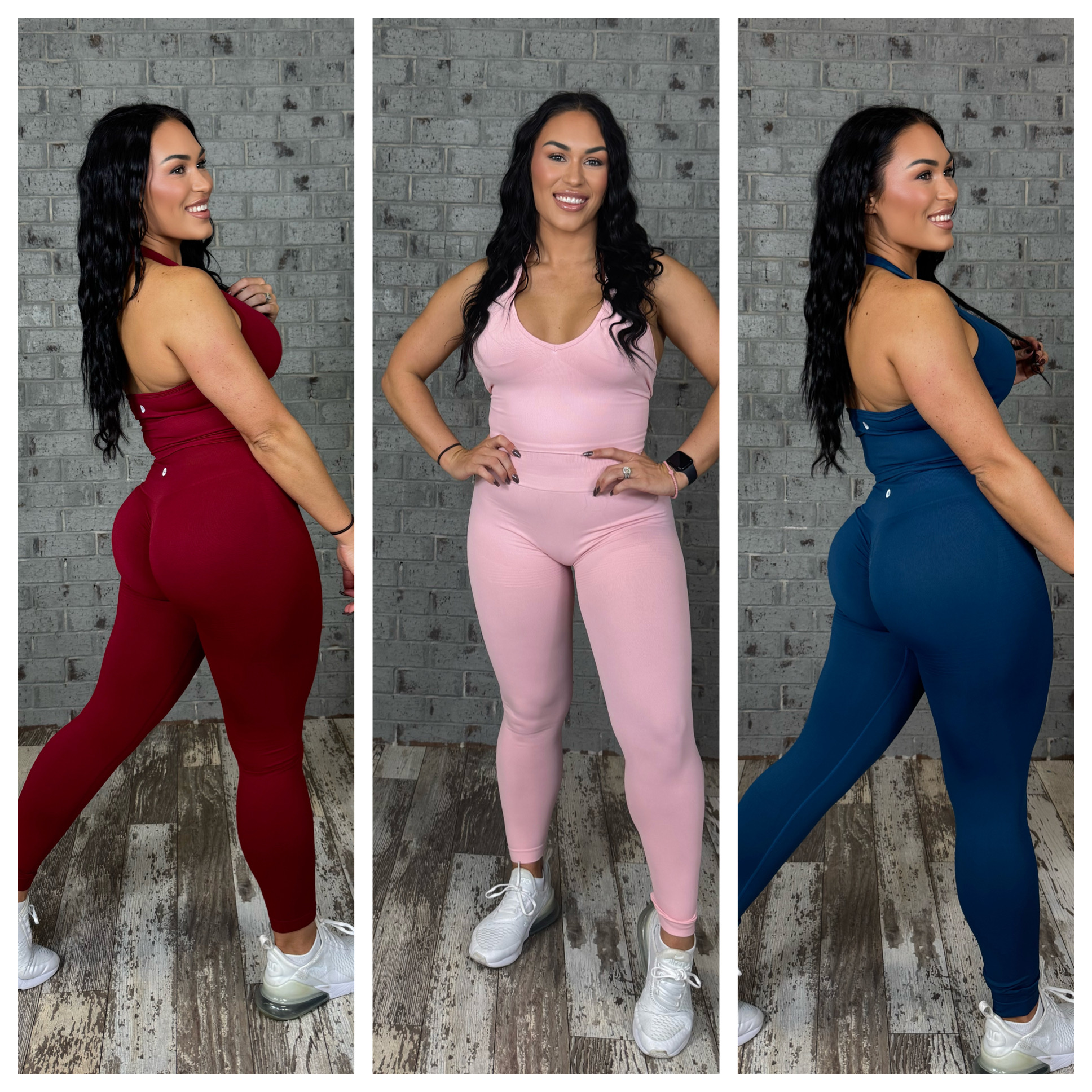 Fit Booty Halter Legging Set