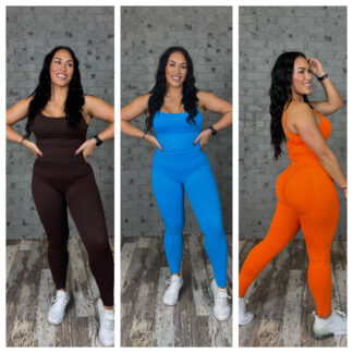 Fit Booty Tank Curve Legging Set (Small-2XL)