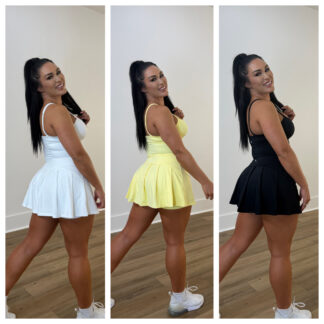 Fit Booty Apparel Tank & Skirt Set with Built In Shorts