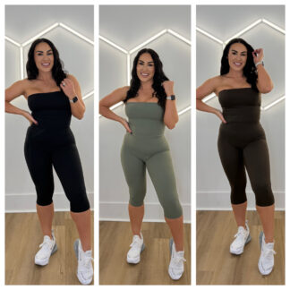 Fit Booty Tube Top & Capri Set